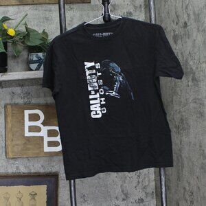 Call of Duty Boys Youth Ghosts Graphic T-Shirt Tee Black L